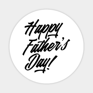 Simple Happy Father's Day Calligraphy Magnet